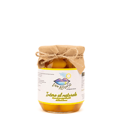 Intero al Naturale di Pomodorino Giallo Pizzutello del Monte Somma